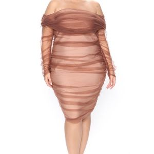 Sheer Midi Dress